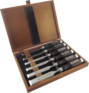 Narex 6 Piece Woodworking Chisels in Wood Box