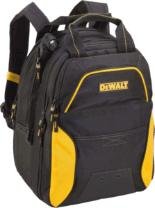 DEWALT DGCL33 Lighted USB Charging Tool Backpack with 33 Pockets