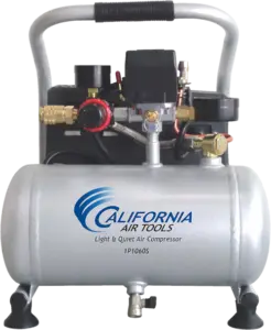 California Air Tools CAT 1P1060S 0.6 HP 1 Gallon Light Quiet 56 Decibel Portable Trim Air Compressor