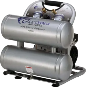 California Air Tools CAT 4610AC Oil Free 1HP Aluminum Twin Tank Quiet 60 Decibels Air Compressor
