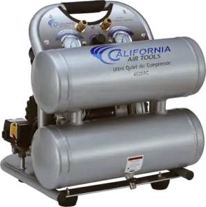 California Air Tools CAT 4620AC Oil Free 2HP Aluminum Twin Tank Quiet 70 Decibels Air Compressor
