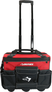 Husky Water Resistant Rolling Tool Tote Bag 18 Inch