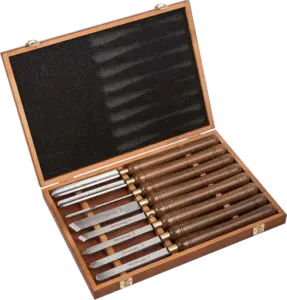 IMOTECHOM 8 Pieces HSS Wood Turning Lathe Chisel Set