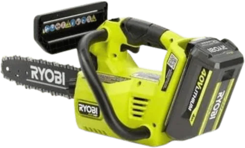 Ryobi ONE 18V Brshless Cordless Chainsaw 15 lbs 12 Inch Bar Best cordless chainsaw for professionals and new gardeners