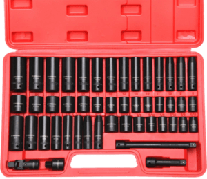 Casoman 44 pcs 3 8 in SAE metric impact socket set Casoman 44 pcs 3 8 in SAE metric impact socket set
