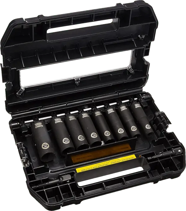 DeWalt DW22812 8 pcs 1 2 in SAE impact socket set DeWalt DW22812 8 pcs 1 2 in SAE impact socket set