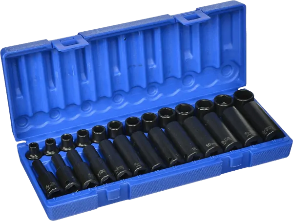 Grey Pneumatic 1226M 26 pcs 3 8 in metric impact socket set Grey Pneumatic 1226M 26 pcs 3 8 in metric impact socket set