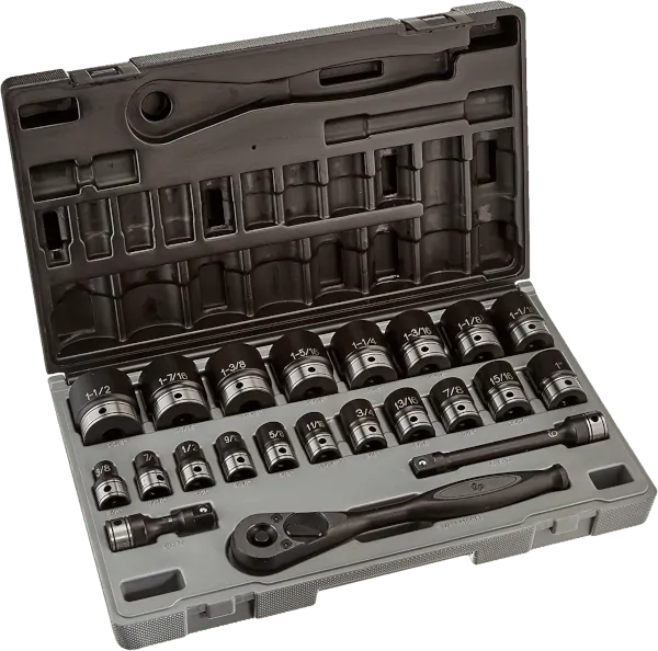 Grey Pneumatic 82622 18 pcs 1 2 in SAE impact socket sets with hand ratchet Grey Pneumatic 82622 18 pcs 1 2 in SAE impact socket sets with hand ratchet
