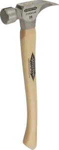 Stiletto Ti16MC 16 oz 18 inch hickory milled face hammer Stiletto Ti16MC 16 oz 18 inch hickory milled face hammer