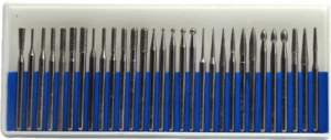 Wokesi 30 pcs 3 32 inch shank 150 grit diamond coated engraver bits