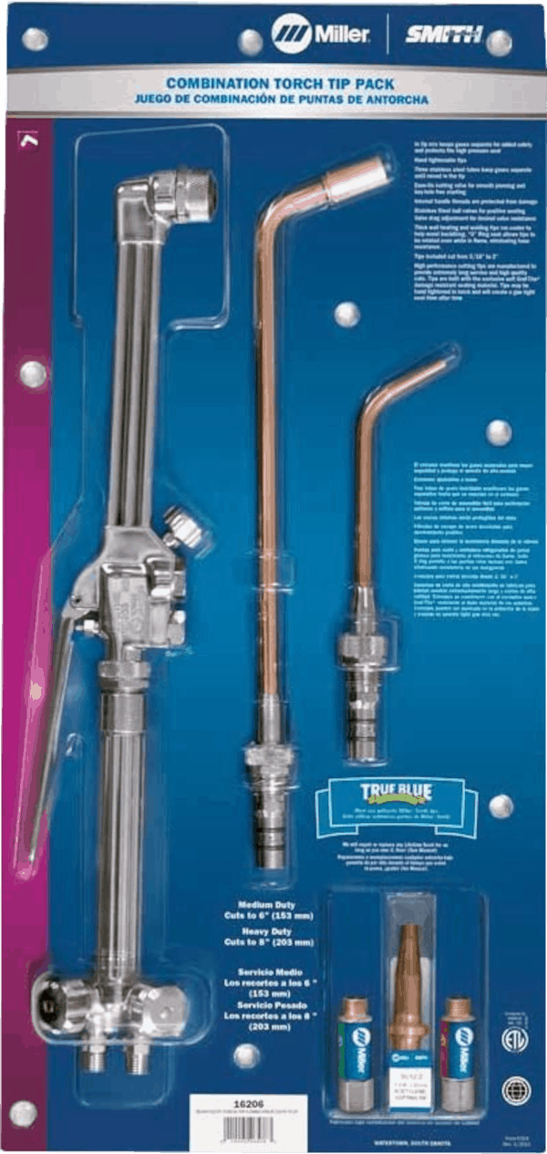 MIller Smith 16202 6 pcs up to 1 2 inch silver torch oxyacetylene torch kit head and handle only MIller Smith 16202 6 pcs up to 1 2 inch silver torch oxyacetylene torch kit head and handle only