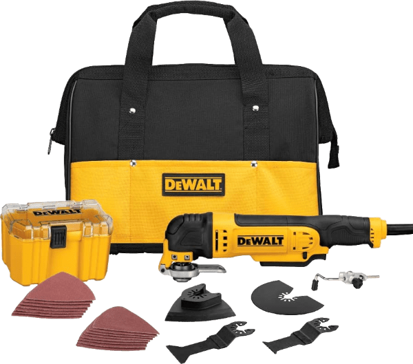 DeWalt DWE315K with DWA4216 34 pcs 0 22 000 opm 3 amp oscillating multi tool kit DeWalt DWE315K with DWA4216 34 pcs 0 22 000 opm 3 amp oscillating multi tool kit