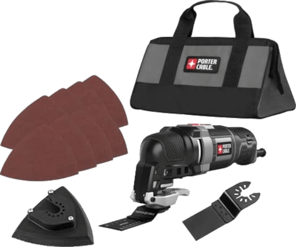 Porter Cable PCE606K 11 pcs 10 000 to 22 000 opm 3 amp oscillating multi tool kit Porter Cable PCE606K 11 pcs 10 000 to 22 000 opm 3 amp oscillating multi tool kit