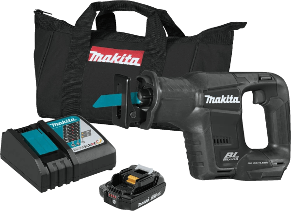 Makita XRJ07R1B 0 3 000 spm 13 16 inch 18V cordless reciprocating saw kit Makita XRJ07R1B 0 3 000 spm 13 16 inch 18V cordless reciprocating saw kit