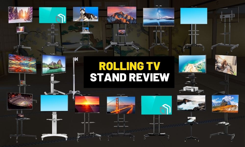 Best ceiling TV mount | A pole for hanging your TV Rolling tv stand review