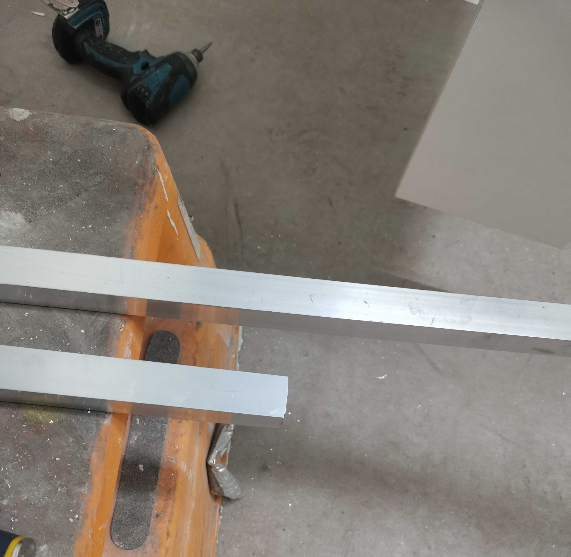 Aluminum piece for cutting