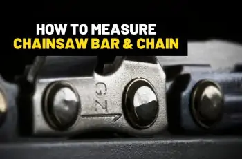 How to measure chainsaw bar & chain