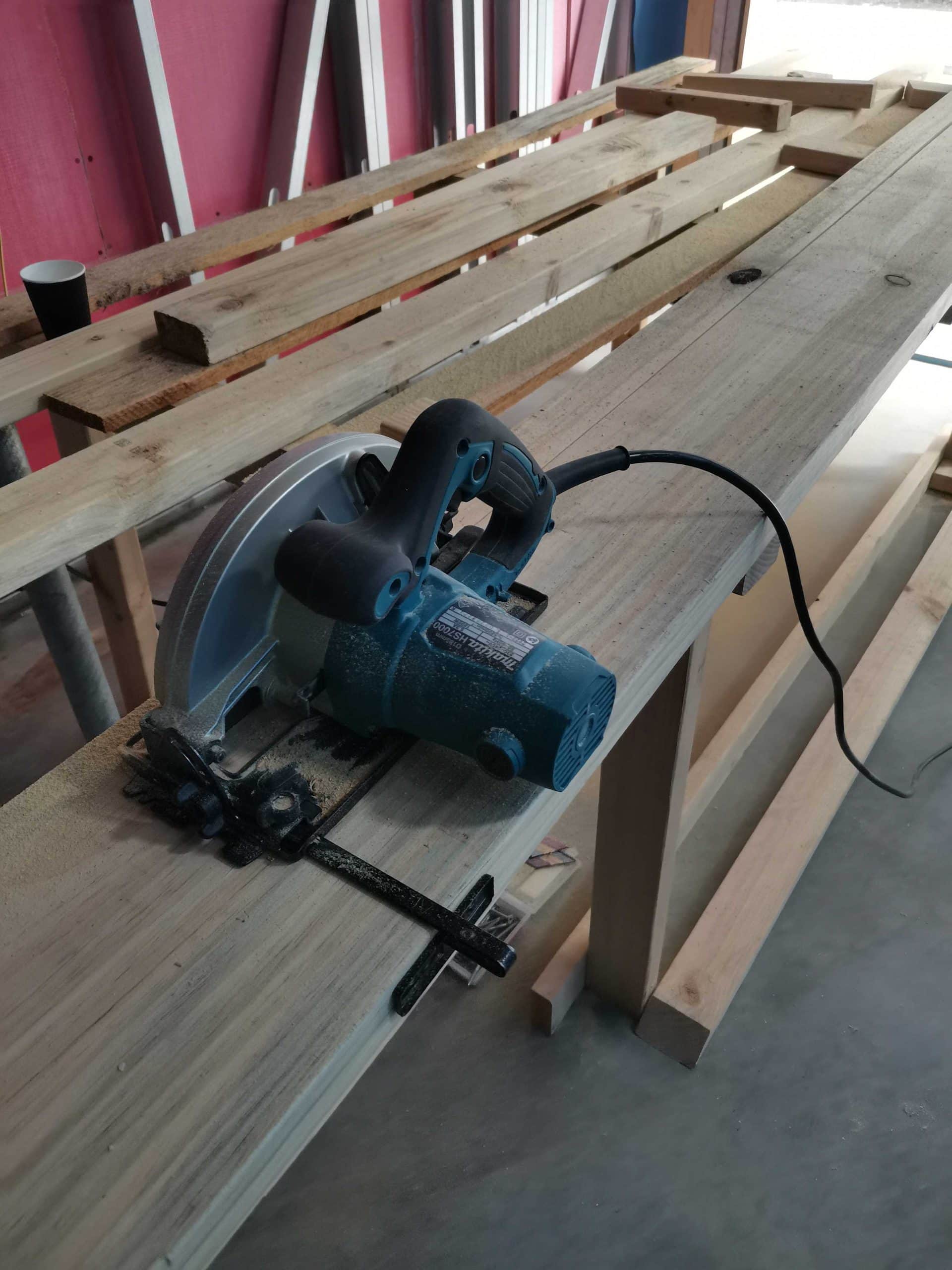 Cutting with my Makita circular saw