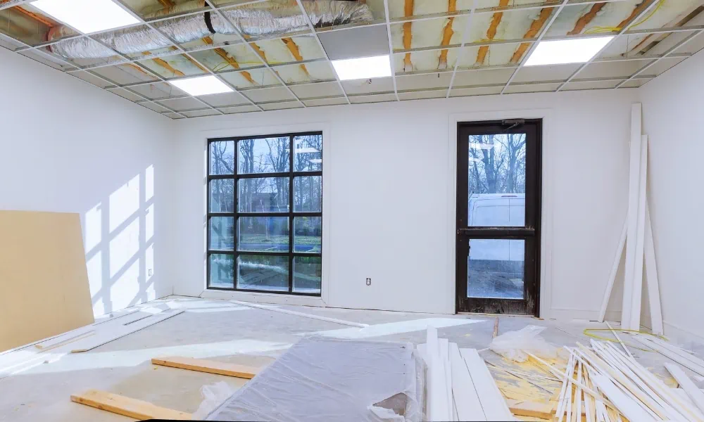 Renovating a room to check for squareness