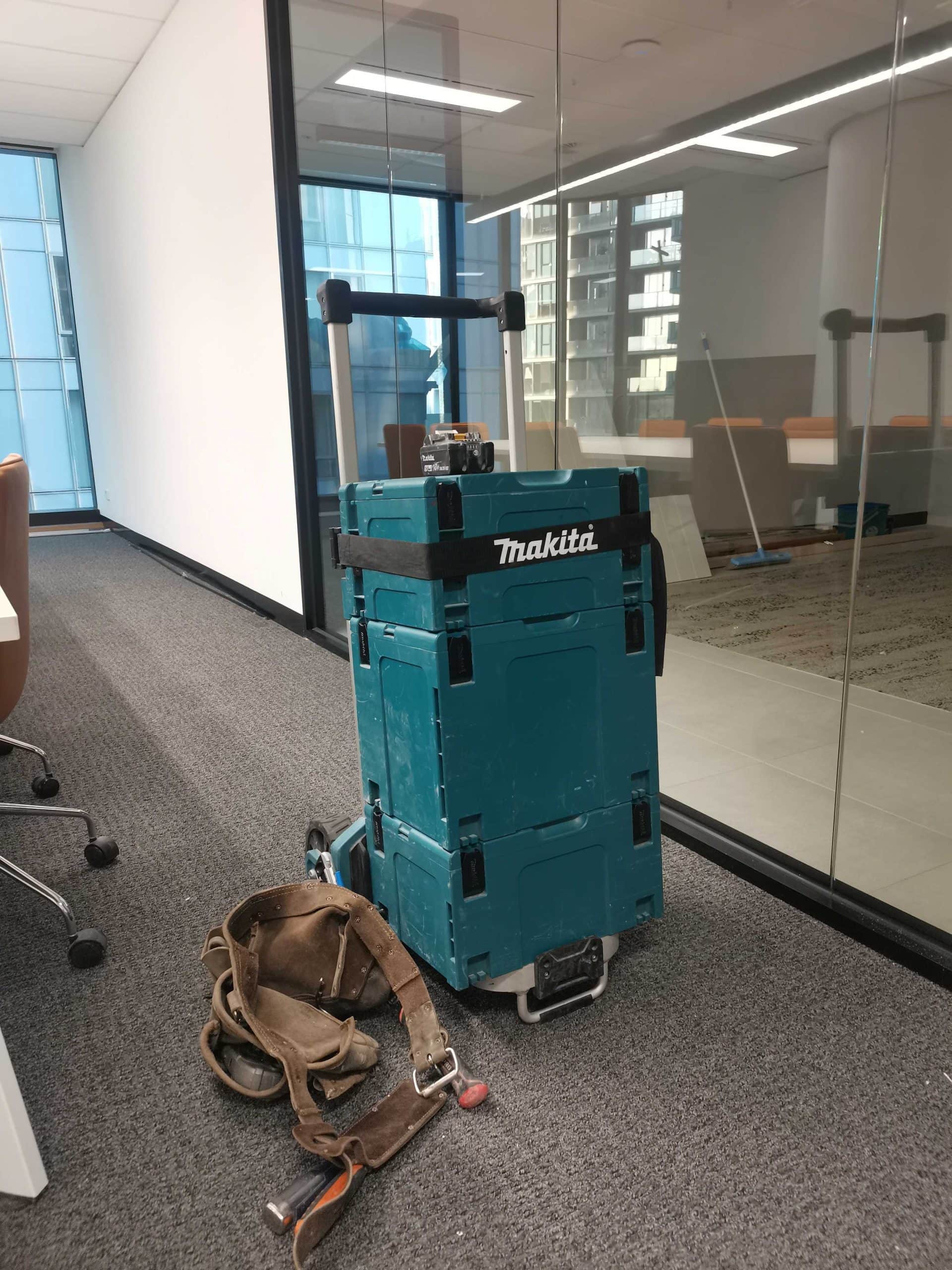 Makita Rolling tool box and my toolbelt