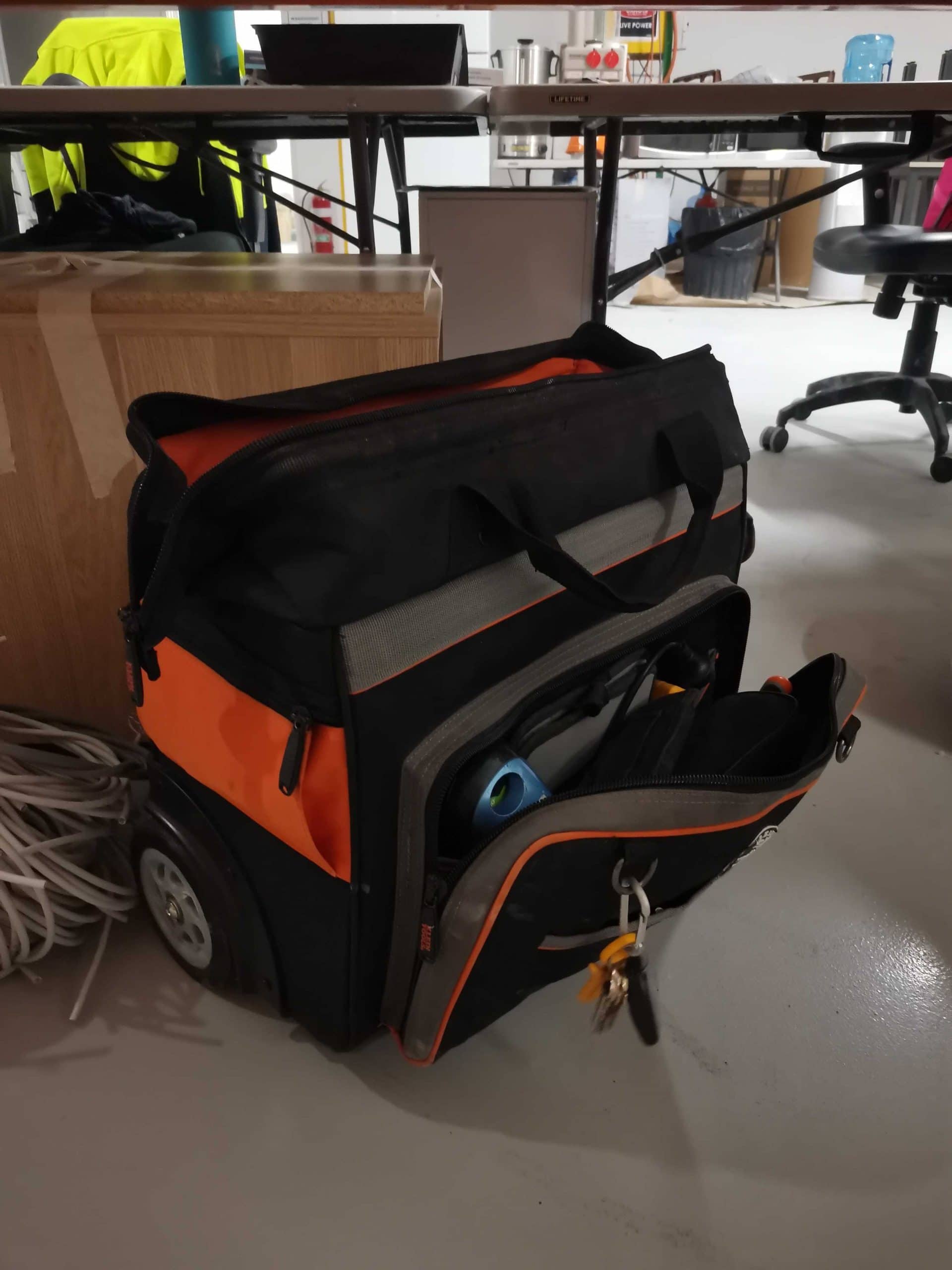 Rolling tool bag I brought onsite